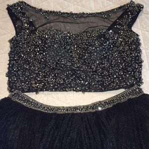 Sherri Hill short black formal dress